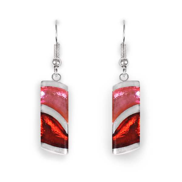 Trifle Wave Stripe fish Hook Earrings | The Jewellery Stop