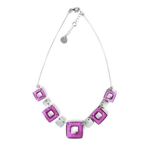 Purple Cubes Necklace | The Jewellery Stop