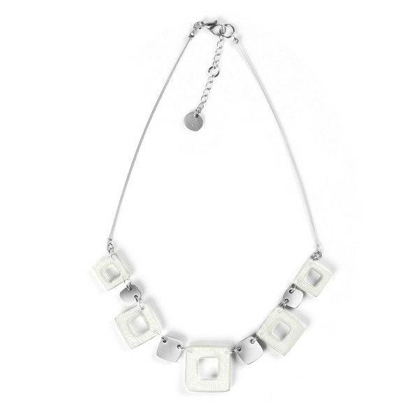 White Cubes Necklace | The Jewellery Stop