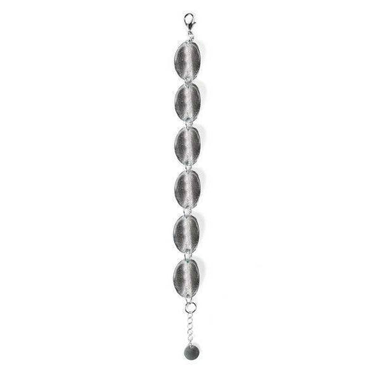 Grey Curved Ovals Bracelet | The Jewellery Stop