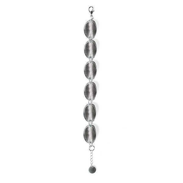 Grey Curved Ovals Bracelet | The Jewellery Stop