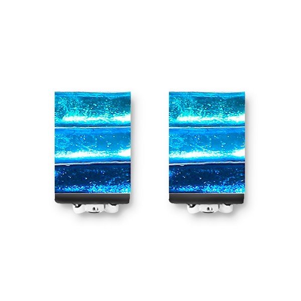 Ocean Classic Stripe Thick Clip Earrings | The Jewellery Stop