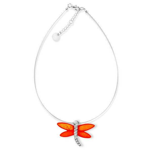 Orange Dragonfly Pendant | The Jewellery Stop
