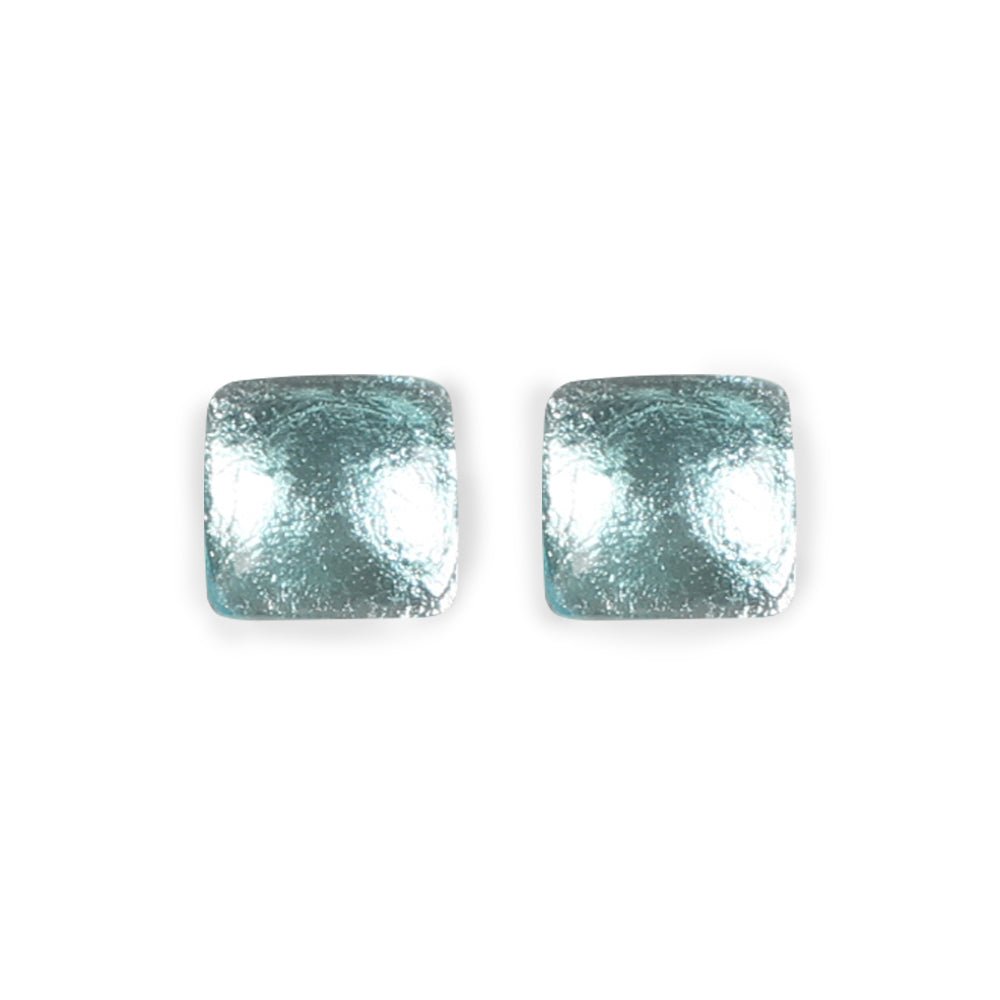 Turquoise Antique Square Large Stud Earrings | The Jewellery Stop