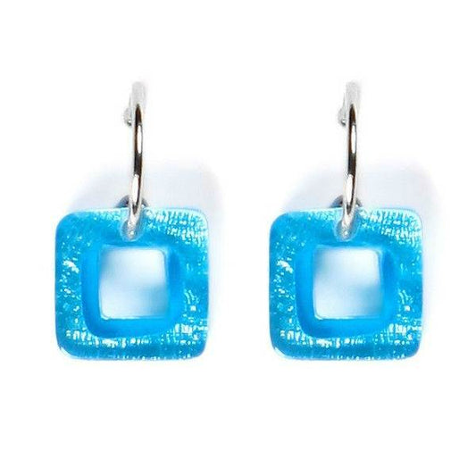 Sky Cubes Creole Earrings