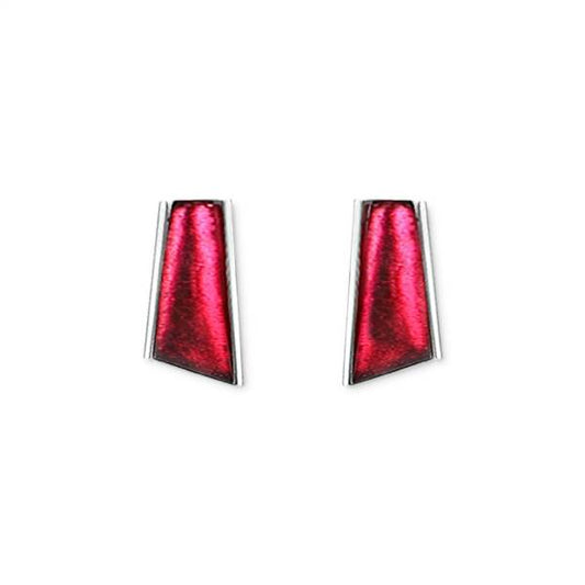 Pink Deco Stripe Stud Earrings | The Jewellery Stop