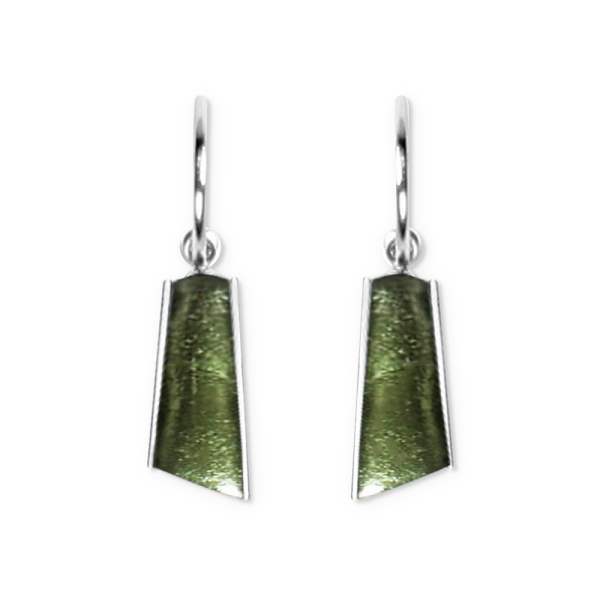 Moss Deco Stripe Creole Earrings | The Jewellery Stop
