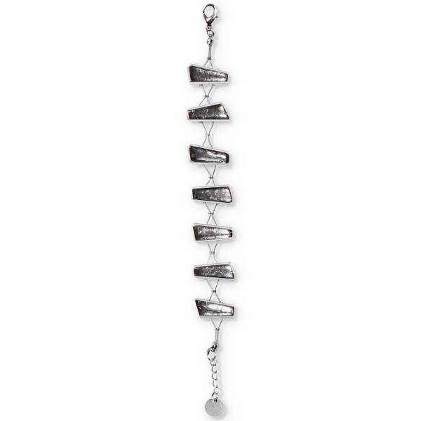 Grey Deco Stripe Bracelet | The Jewellery Stop