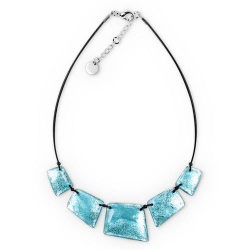Aqua Patchwork Necklace | The Jewellery Stop