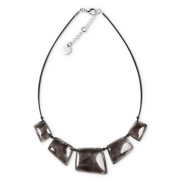 Grey Patchwork Necklace | The Jewellery Stop