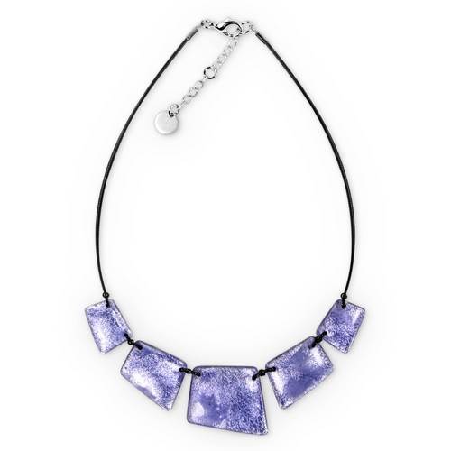Lilac Patchwork Necklace | The Jewellery Stop