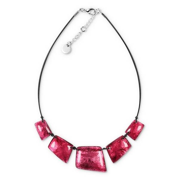 Pink Patchwork Necklace | The Jewellery Stop