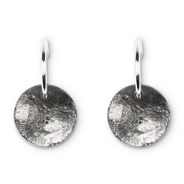Grey Antique Circles Creole Earrings | The Jewellery Stop