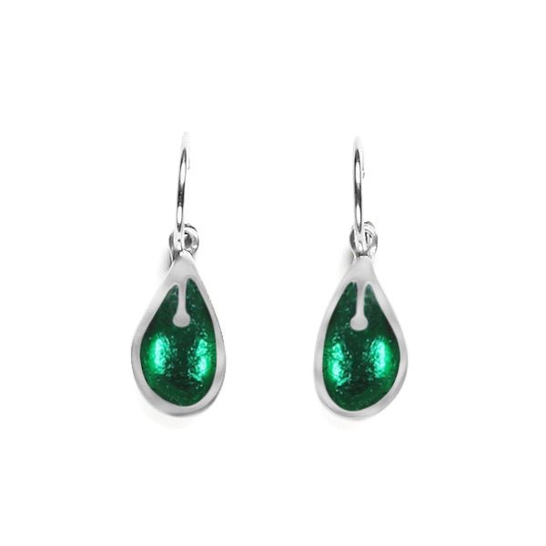 Emerald Calachuchi Creole Earrings | The Jewellery Stop