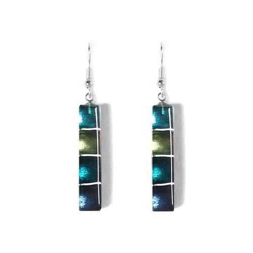 Jade Classic Stripes Fish Hook Earrings | The Jewellery Stop