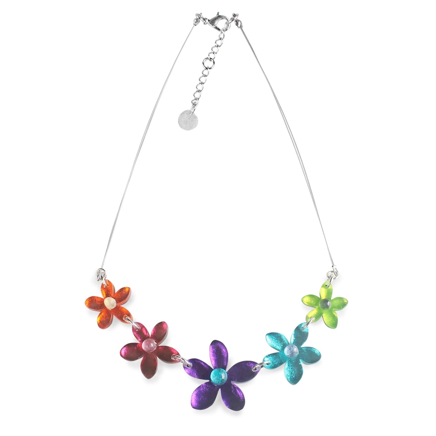 Rainbow Flower Necklace | The Jewellery Stop