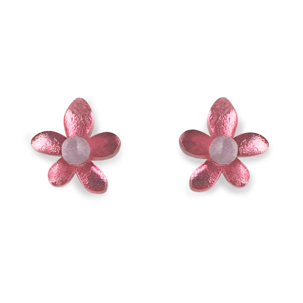 Blush Flower Stud Earrings | The Jewellery Stop