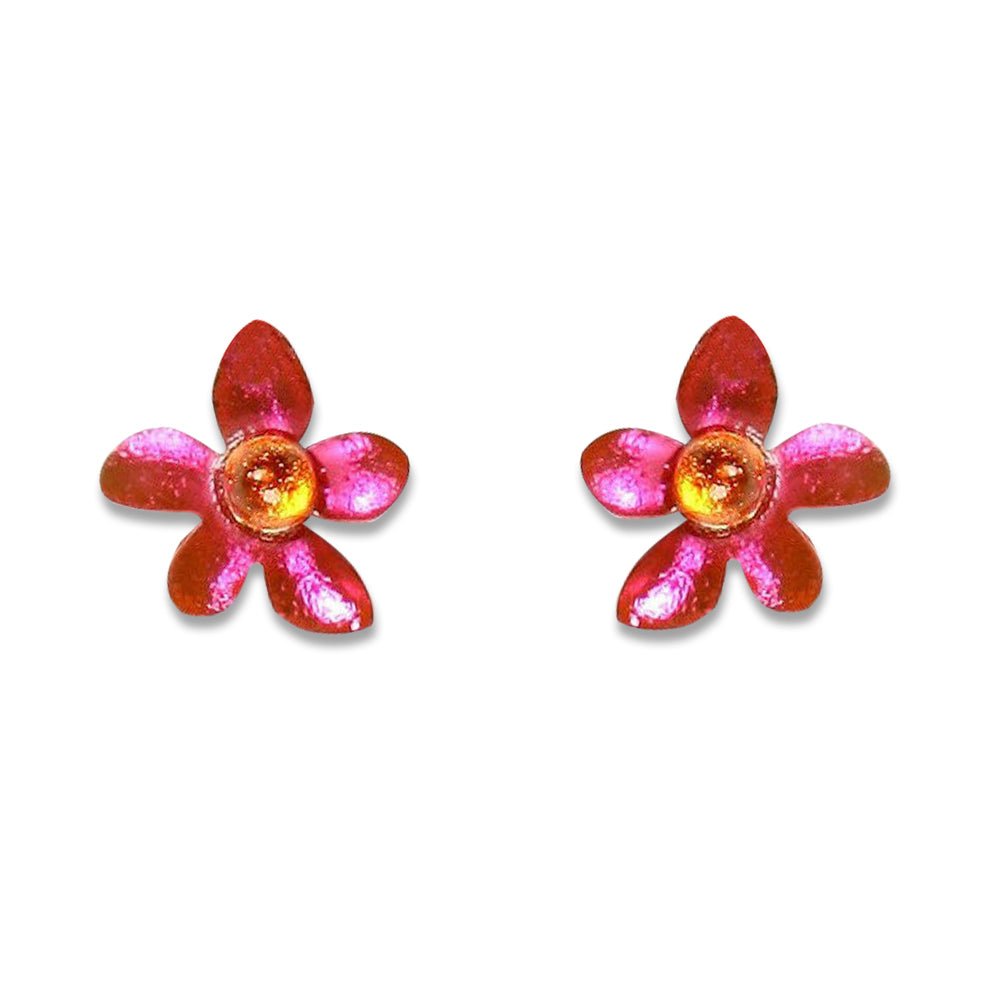 Fuchsia Flower Stud Earrings | The Jewellery Stop
