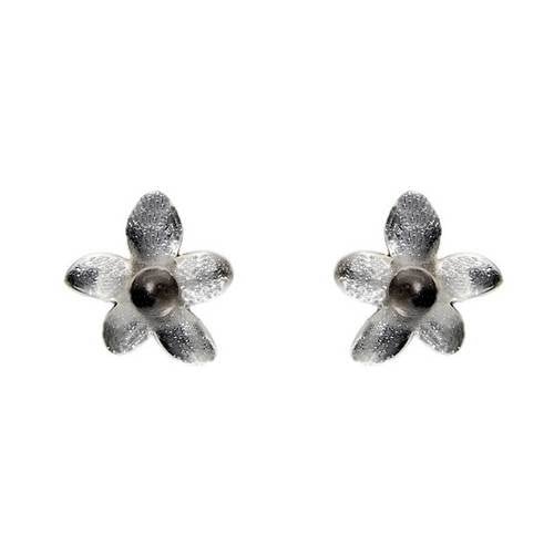 Silver Flower Stud Earrings | The Jewellery Stop