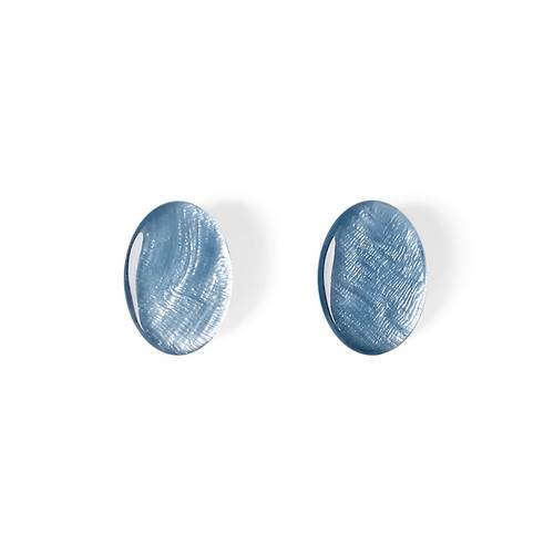 Ice Shell Ovals Stud Earrings | The Jewellery Stop