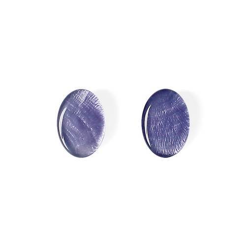 Lilac Shell Ovals Stud Earrings | The Jewellery Stop
