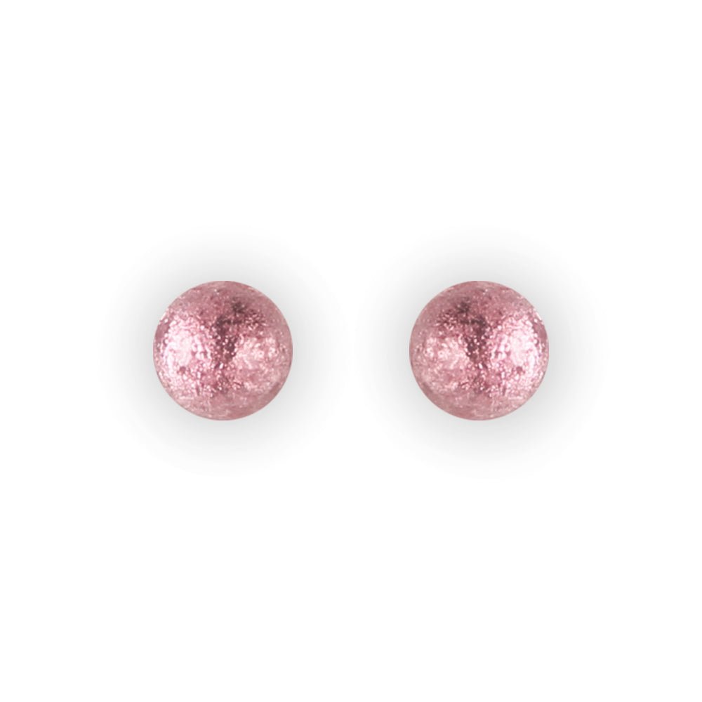 Blush Cabouchon Small Stud Earrings | The Jewellery Stop