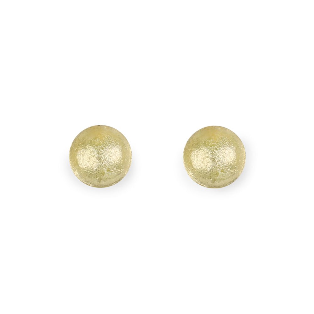 Lemon Cabouchon Small Stud Earrings | The Jewellery Stop