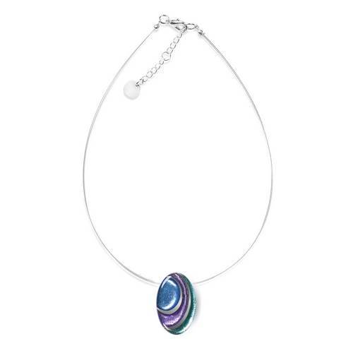 Ocean Mist Oval Swirl Pendant | The Jewellery Stop