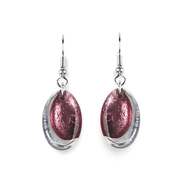 Pastels Oval Swirl Fish Hook Earrings | The Jewellery Stop