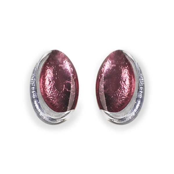 Pastels Oval Swirl Stud Earrings | The Jewellery Stop