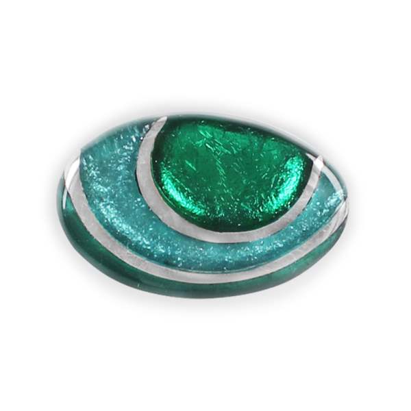 Emerald Oval Swirl Brooch | The Jewellery Stop