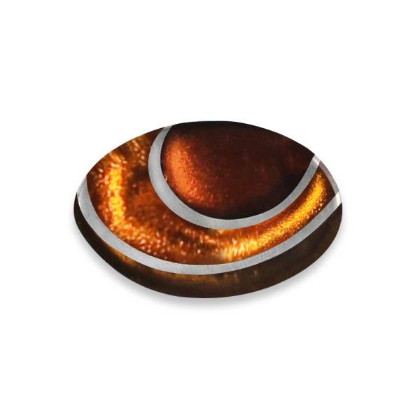 Mustard Oval Swirl Brooch | The Jewellery Stop