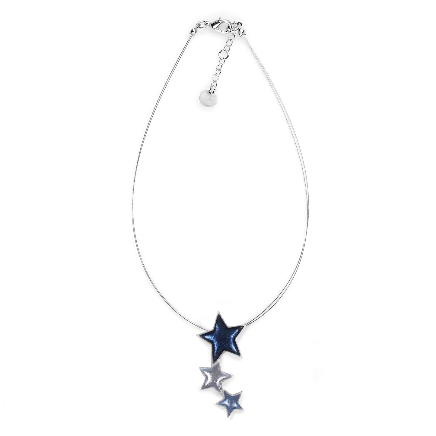 Glacier Pewter Star Multi - Colour Pendant | The Jewellery Stop