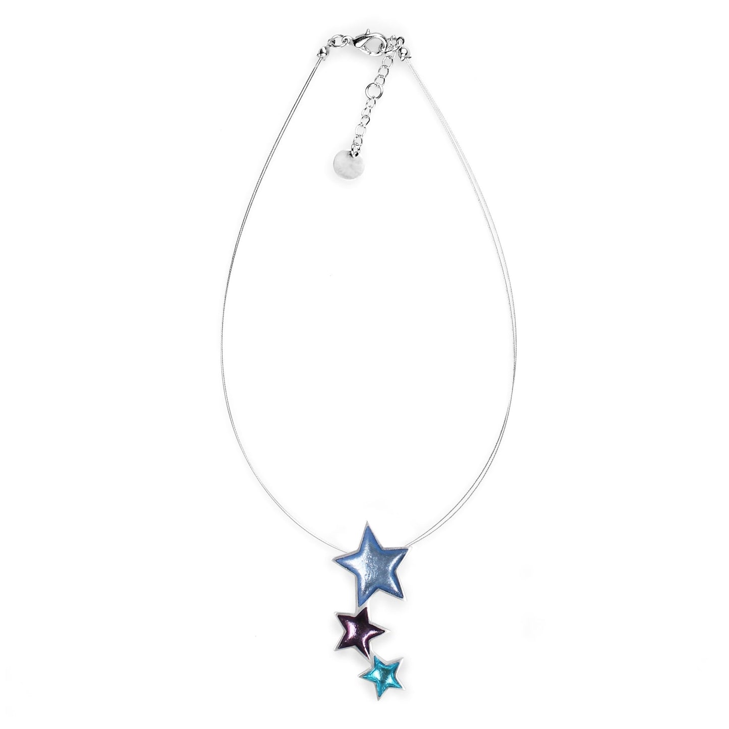 Haze Pewter Star Multi - Colour Pendant | The Jewellery Stop