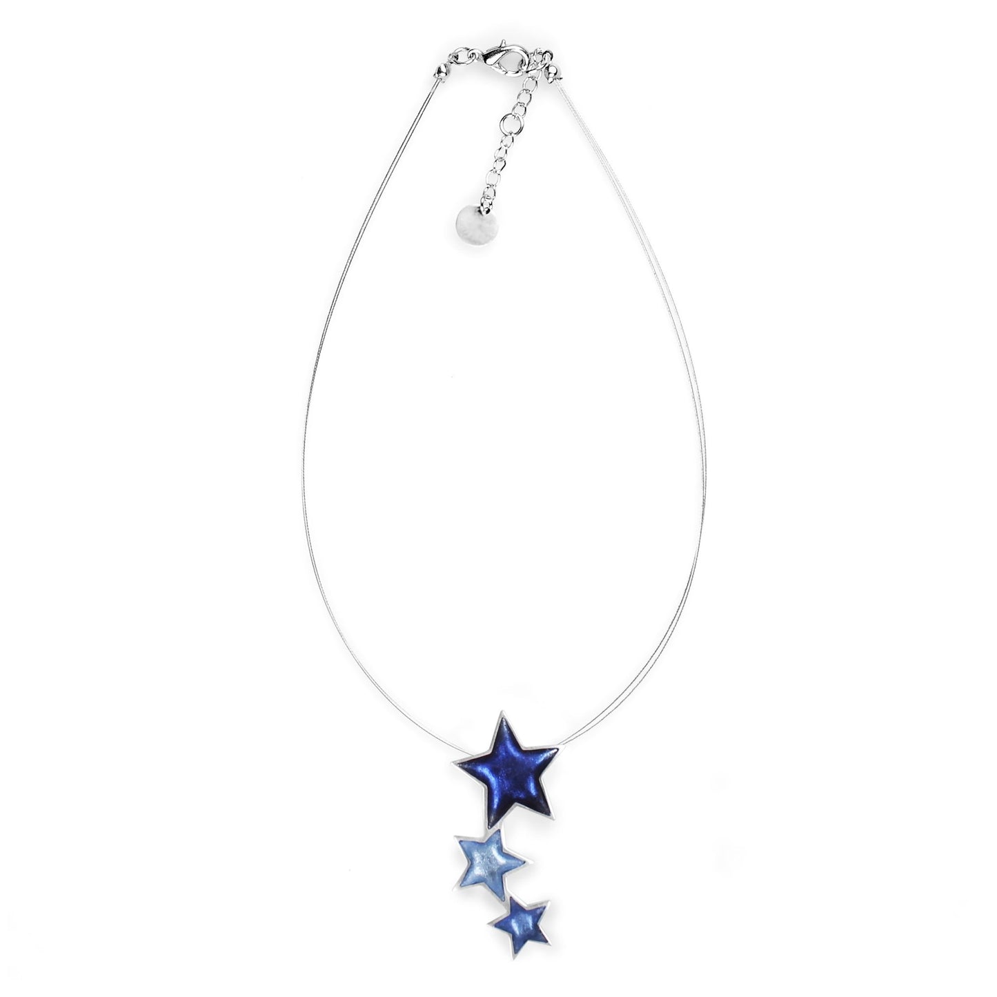 Ice Pewter Star Multi - Colour Pendant | The Jewellery Stop
