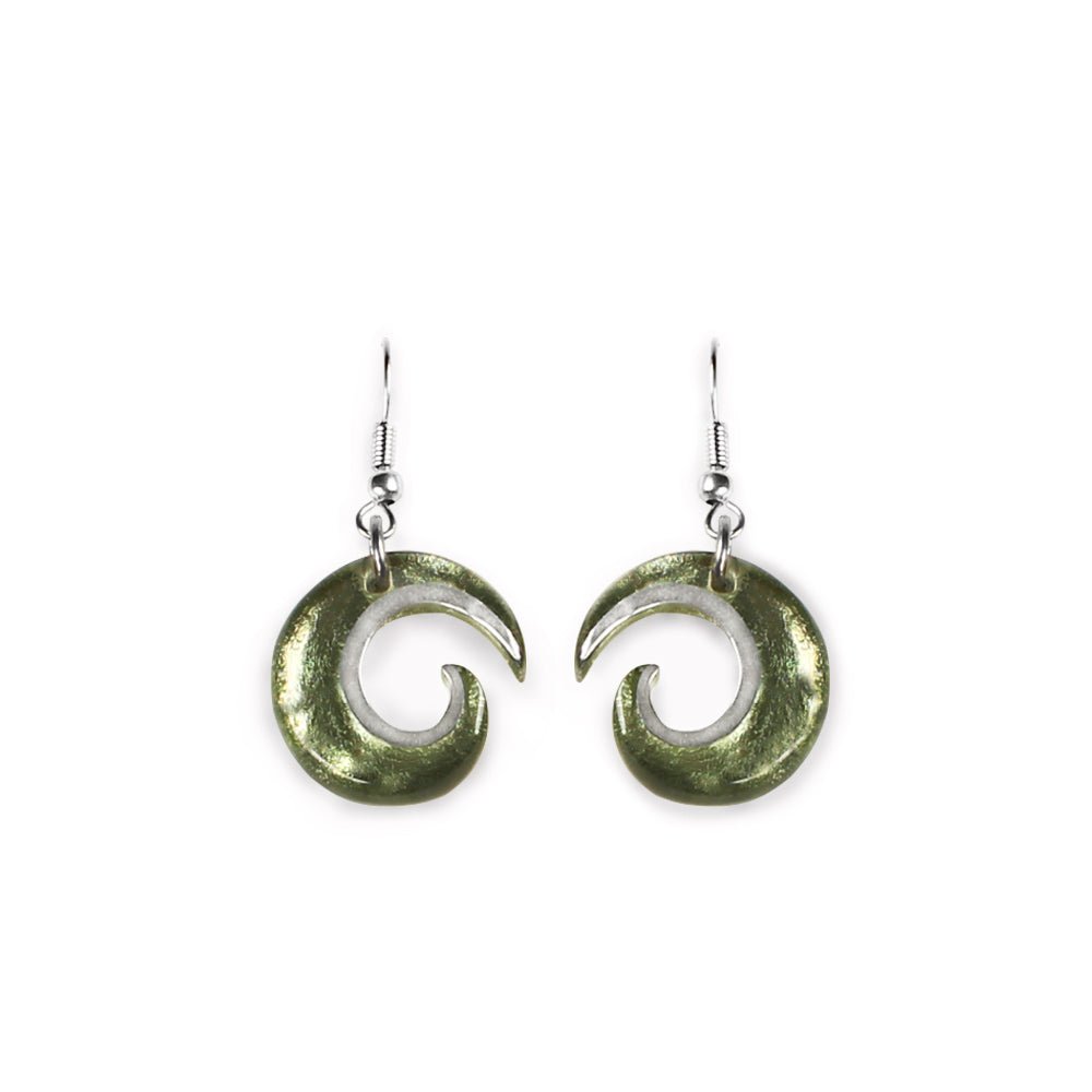 Apple Curl Fish Hook Earrings | The Jewellery Stop
