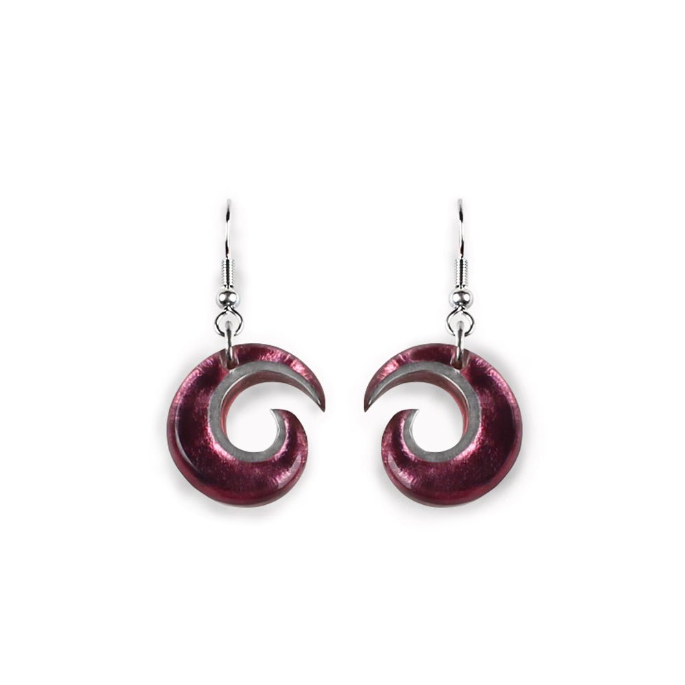 Rose Curl Fish Hook Earrings | The Jewellery Stop