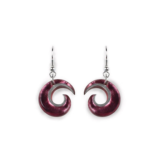 Rose Curl Fish Hook Earrings | The Jewellery Stop