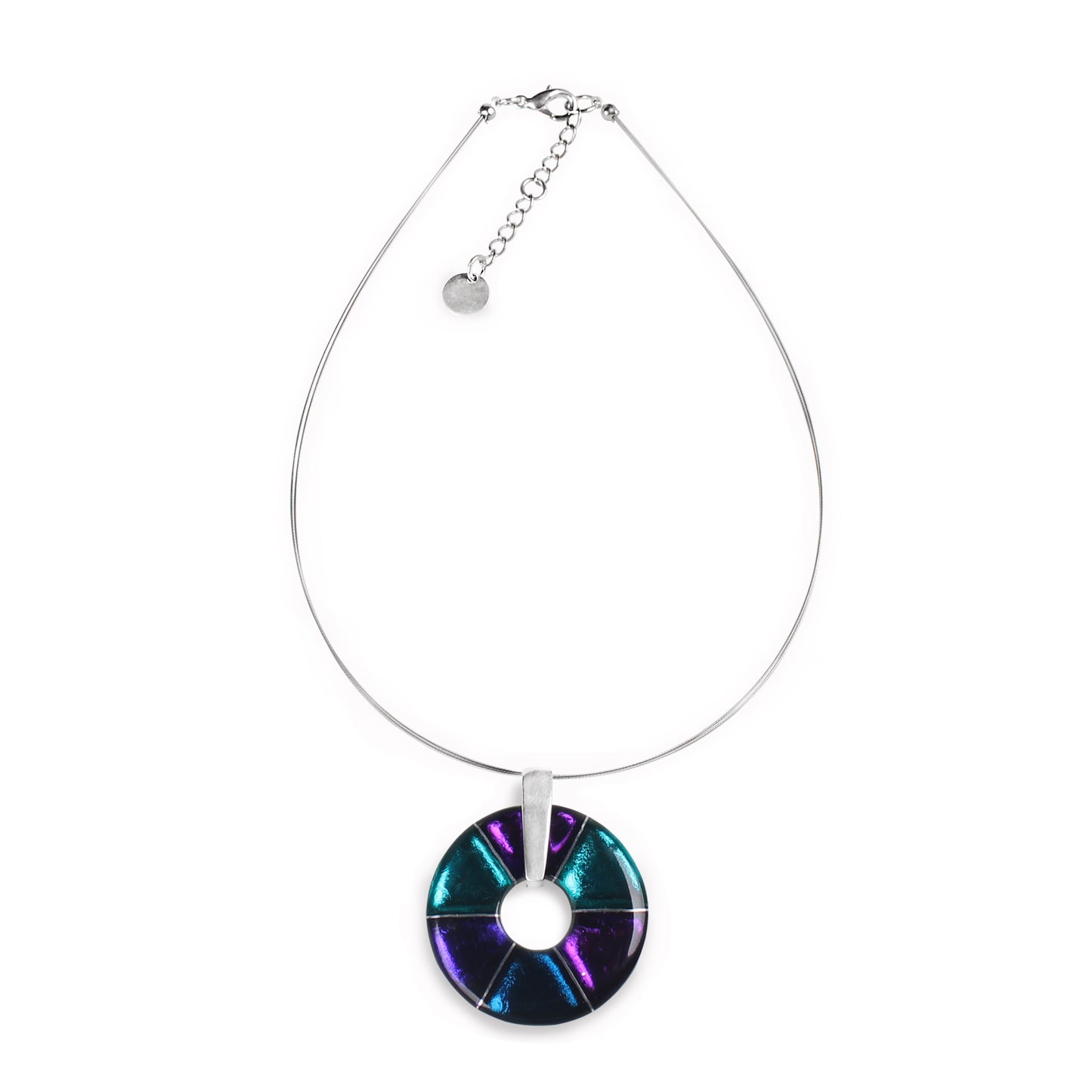 Peacock Catherine Wheel Pendant | The Jewellery Stop