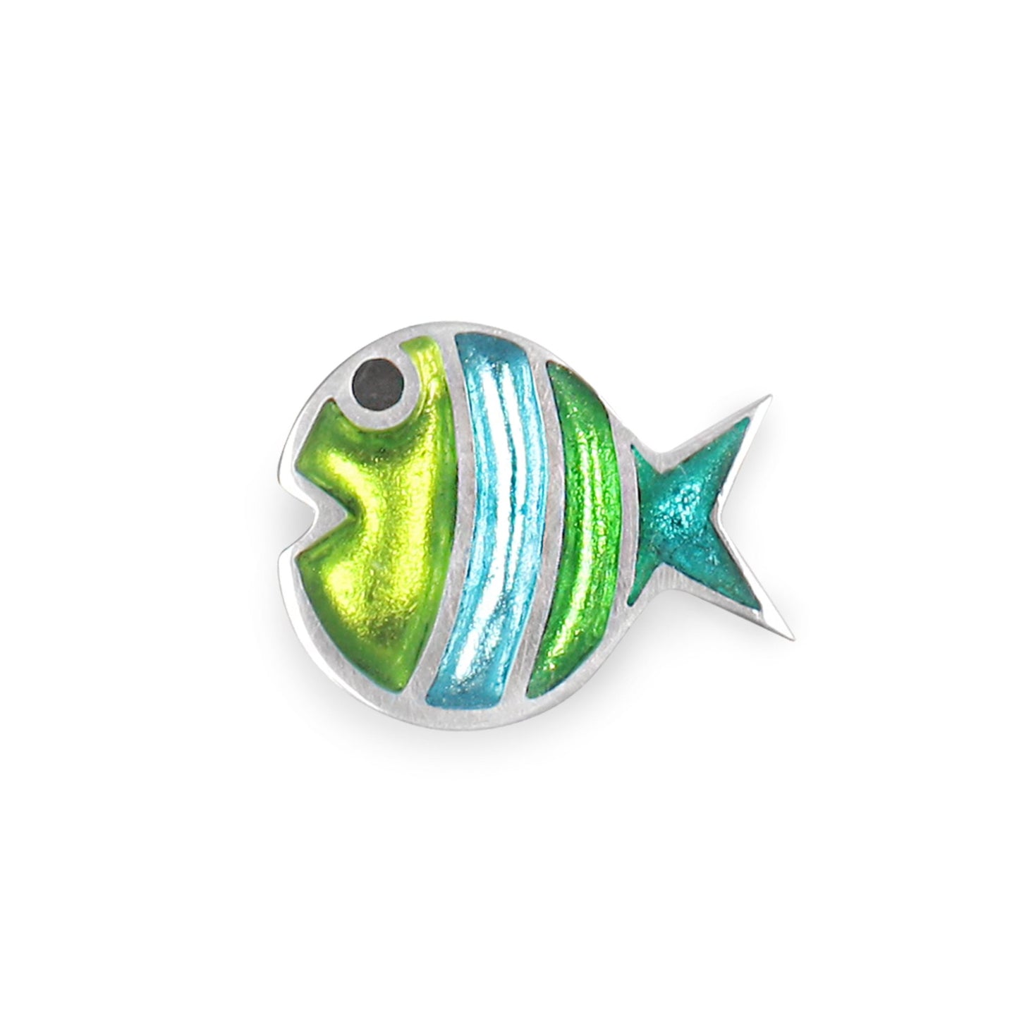 Caribbean Bubble Fish Stripe Brooch | The Jewellery Stop