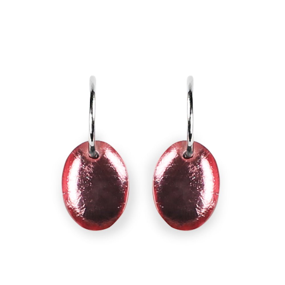 Cherry Oval Echo Creole Earrings | The Jewellery Stop