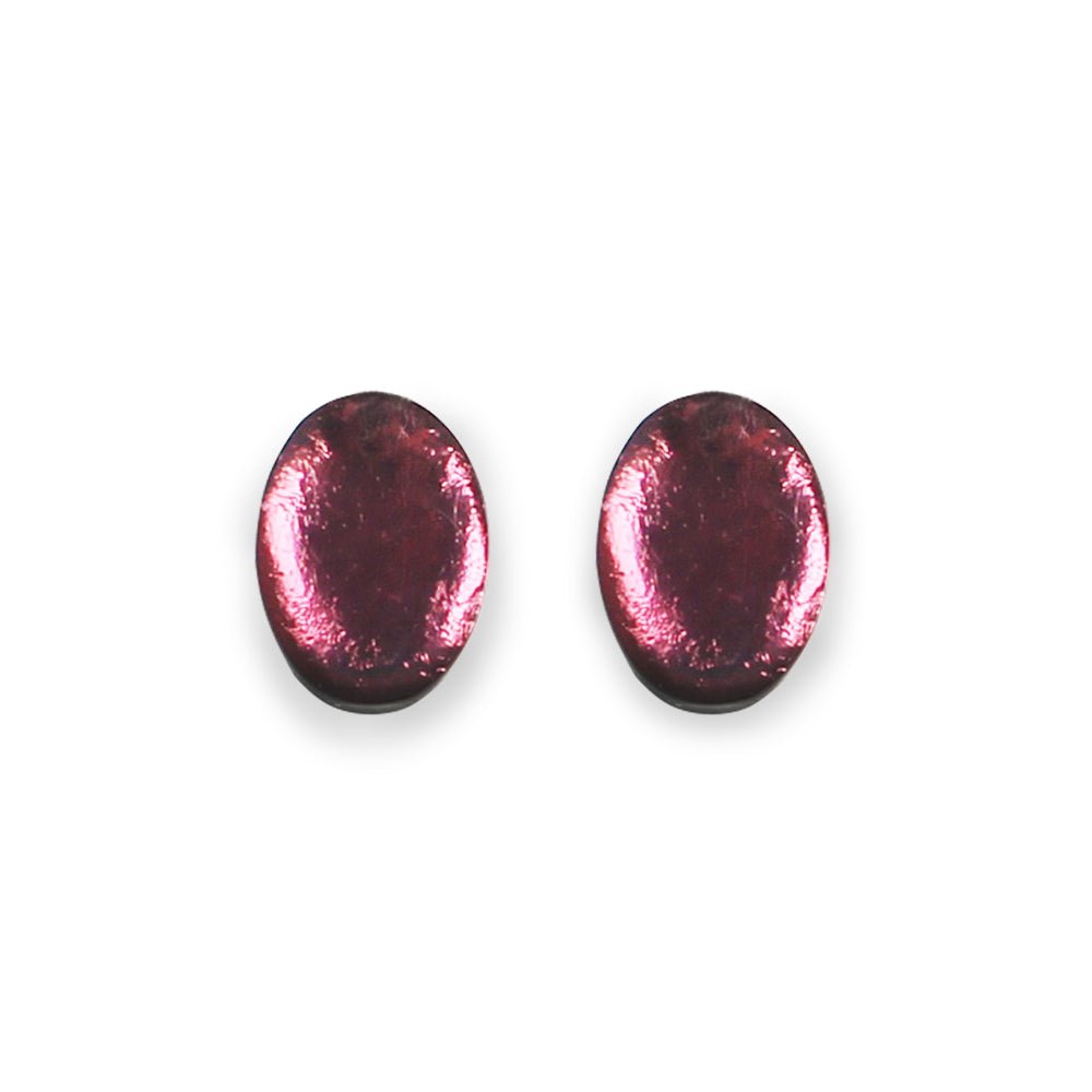 Rainbow Oval Echo Stud Earrings | The Jewellery Stop