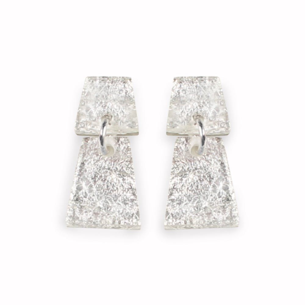 Silver Aztec Dangle Stud Earrings | The Jewellery Stop