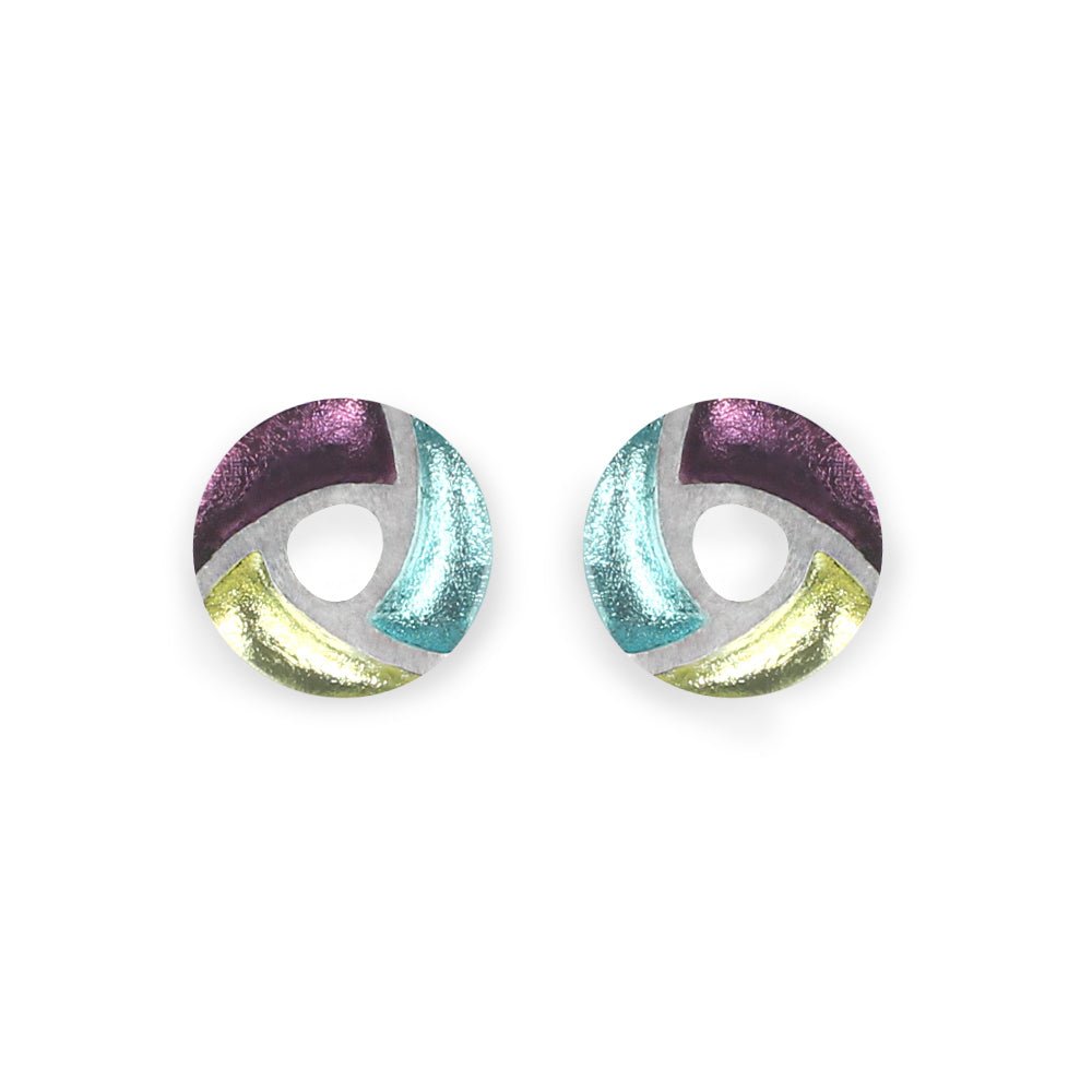 Kingfisher Trisceli Stud Earrings | The Jewellery Stop
