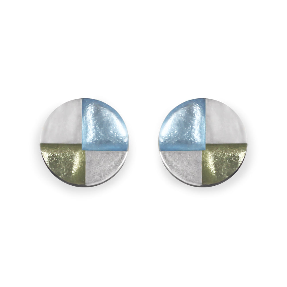 Pear Mosaic Stud Earrings | The Jewellery Stop