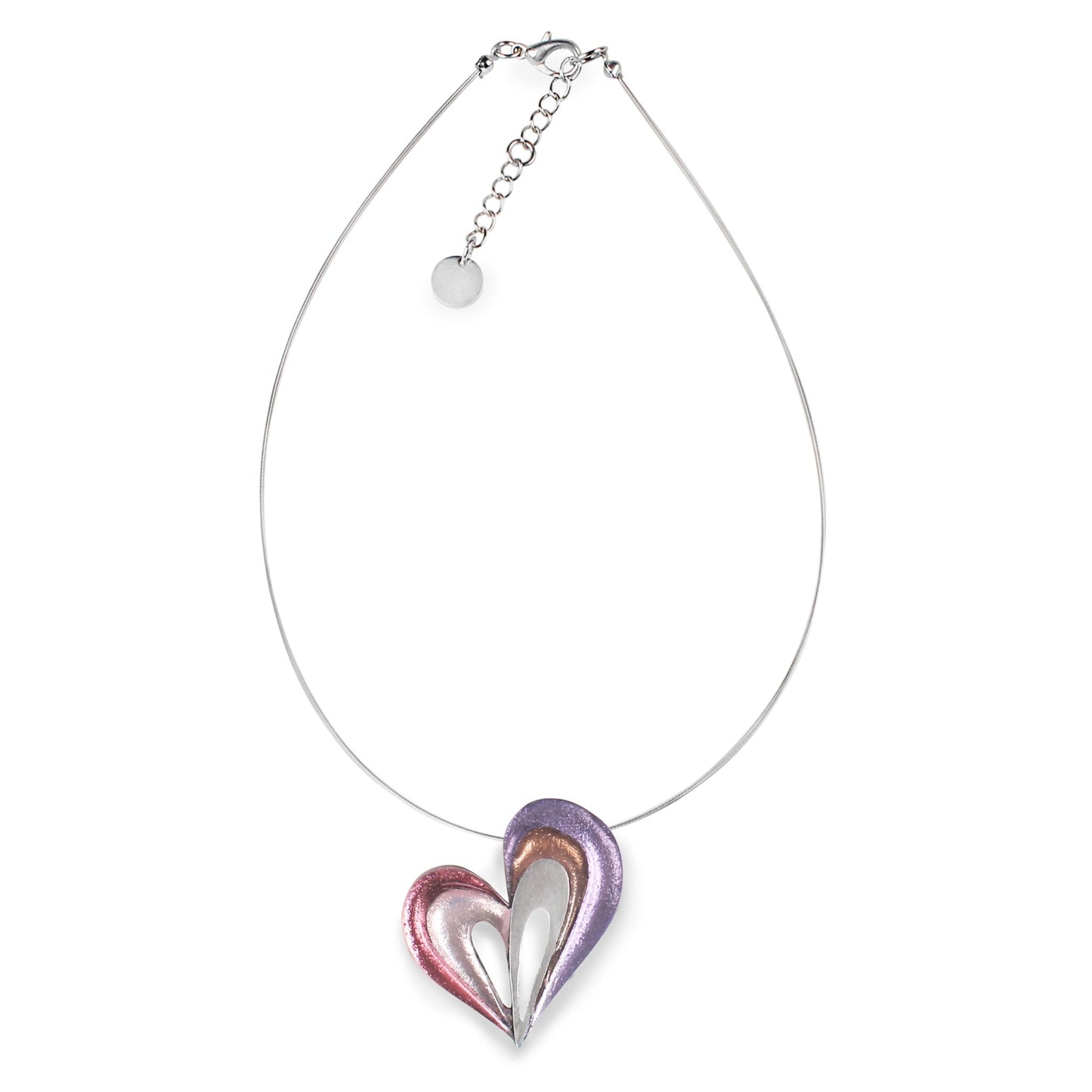 Blush Heart Loop Pendant | The Jewellery Stop