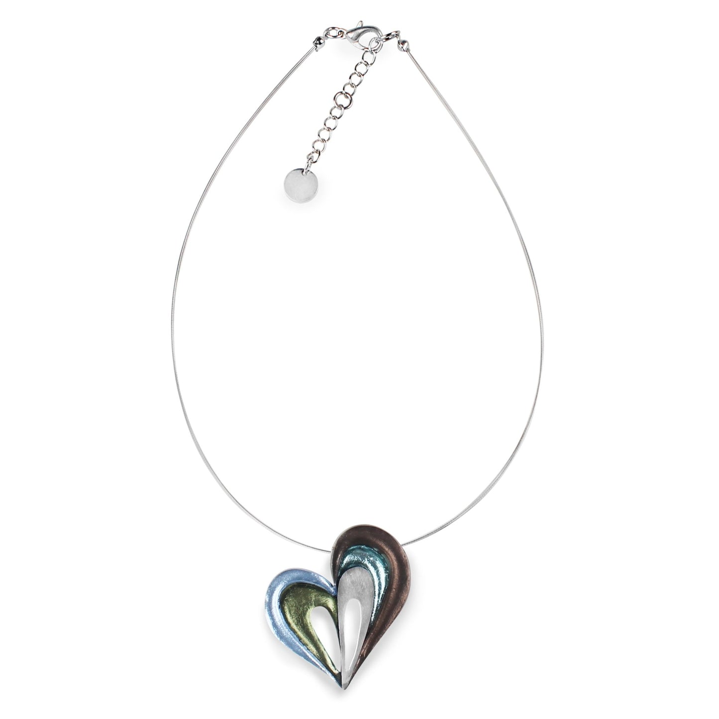 Pear Heart Loop Pendant | The Jewellery Stop