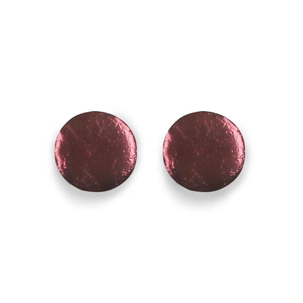 Plum Classic Circles Stud Earrings | The Jewellery Stop