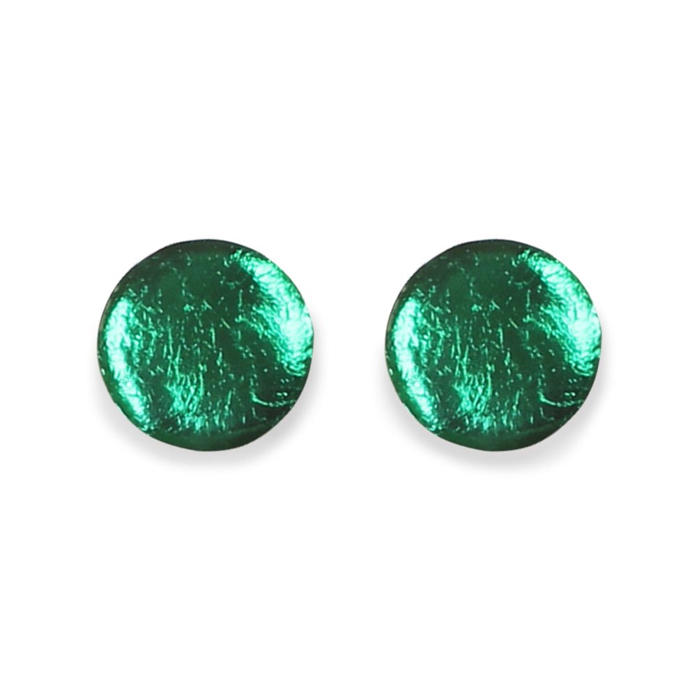 Emerald Classic Circle Clip Earrings | The Jewellery Stop
