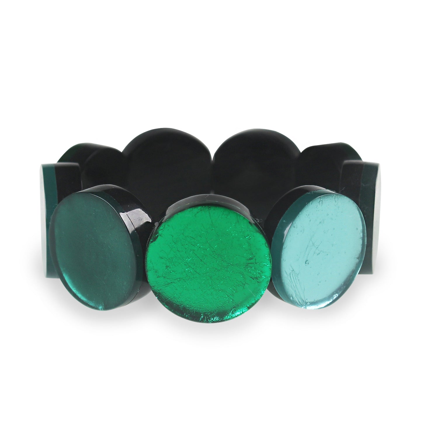 Emerald Classic Circles Bangle | The Jewellery Stop